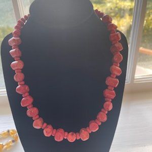 Retired Silpada Red Coral Necklace